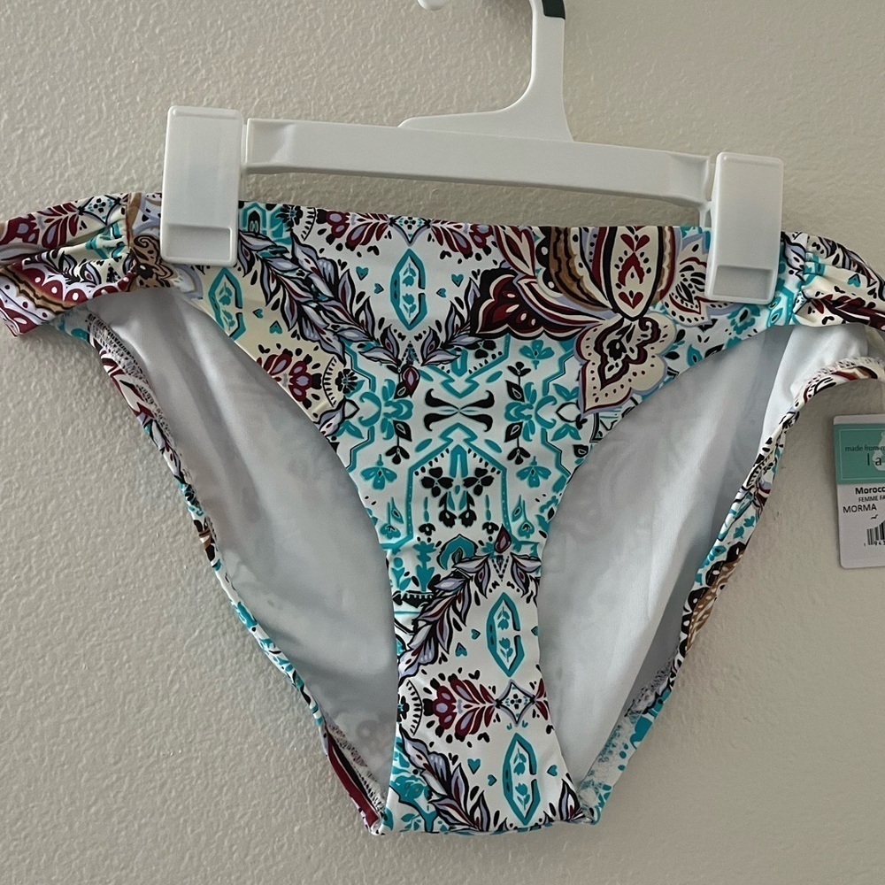 NWT Sunsets Moroccan Market Paisley Print Hipster Swim Bottom (bottoms Only) L